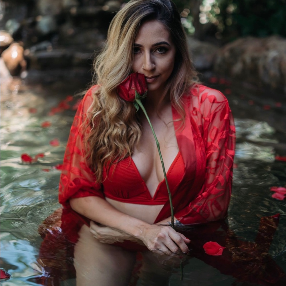 Red Lace Kimono